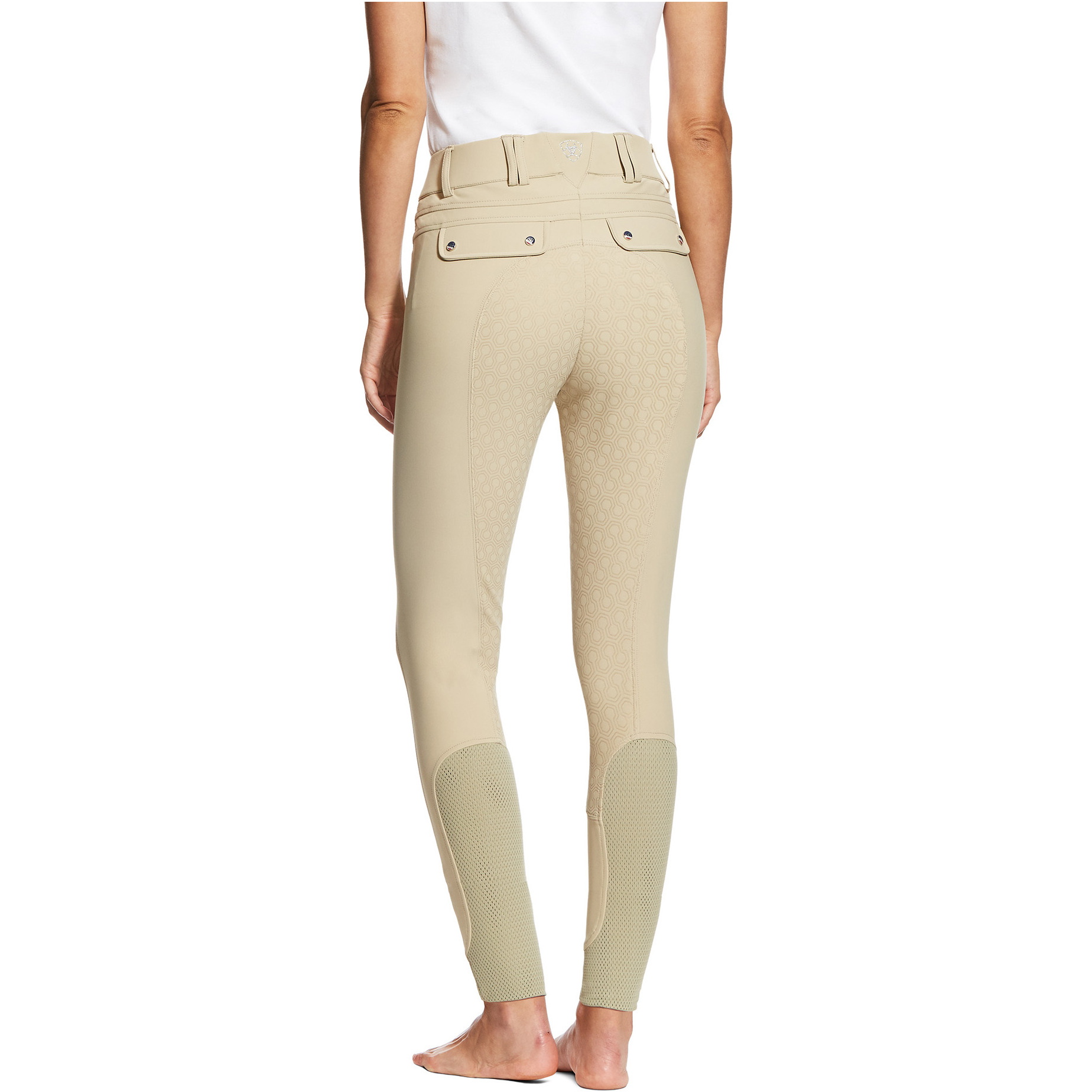 Ariat Damen Tri Factor Grip Vollsitz-Reithose Tan